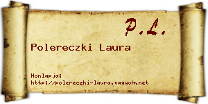 Polereczki Laura névjegykártya